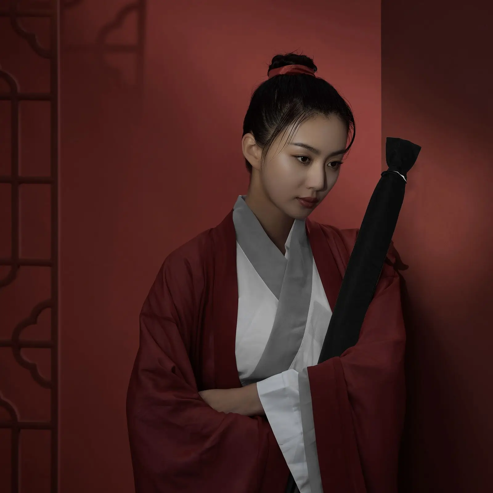 حقيبة حمل على شكل سيف للسيوف اليابانية، حقيبة تخزين محمولة خفيفة الوزن، مادة متينة، معدات فنية للياقة البدنية #5