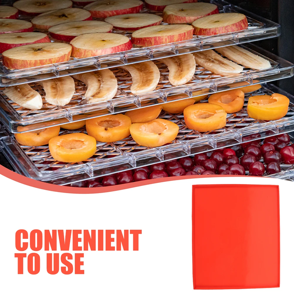 

1pc Silicone Pad Dryer Liner Food Dryer Liner Non Stick Silicone Dehydrator Mats Mats Heat Proof Square Trays Fruit Sheets