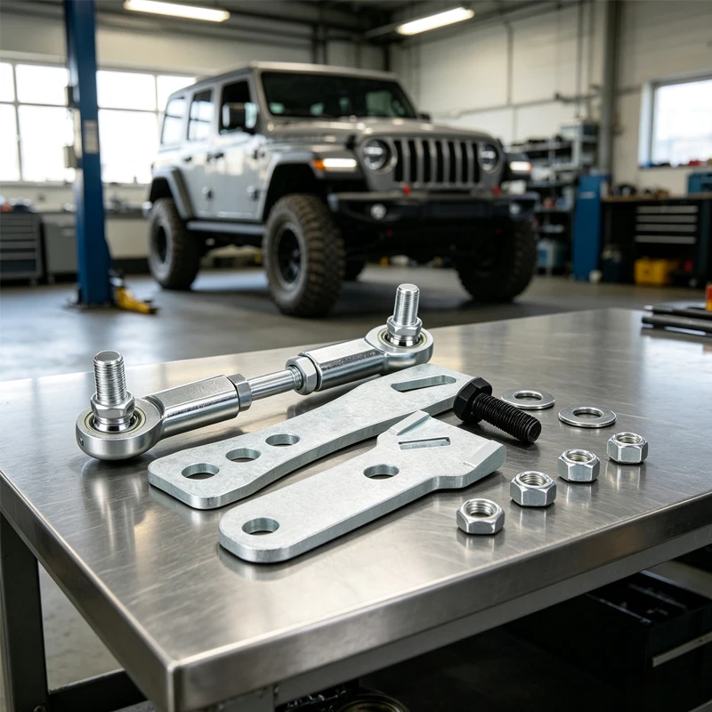 Stainless steel Transfer Case Linkage Kit Competitive with Jeep Cherokee XJ Comanche MJ 1986-2001 Transmission Parts Silver