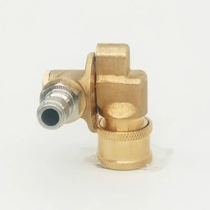 4500 PSI Pressure Washer Pivoting Coupler 1/4 Inch Quick Connect Adaptor For Gutter Cleaning