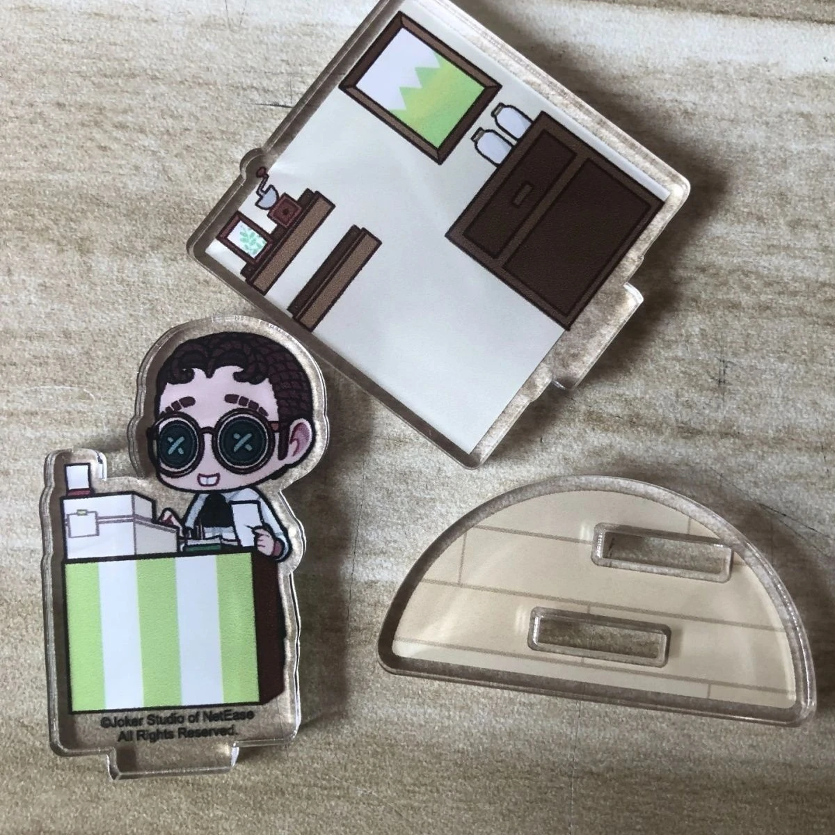 Lawyer Freddy Riley Coffee Shop Acrylic Stand Identity Ⅴ Figure Display Game Goods Collection Accesorios Desk Decor Ornament