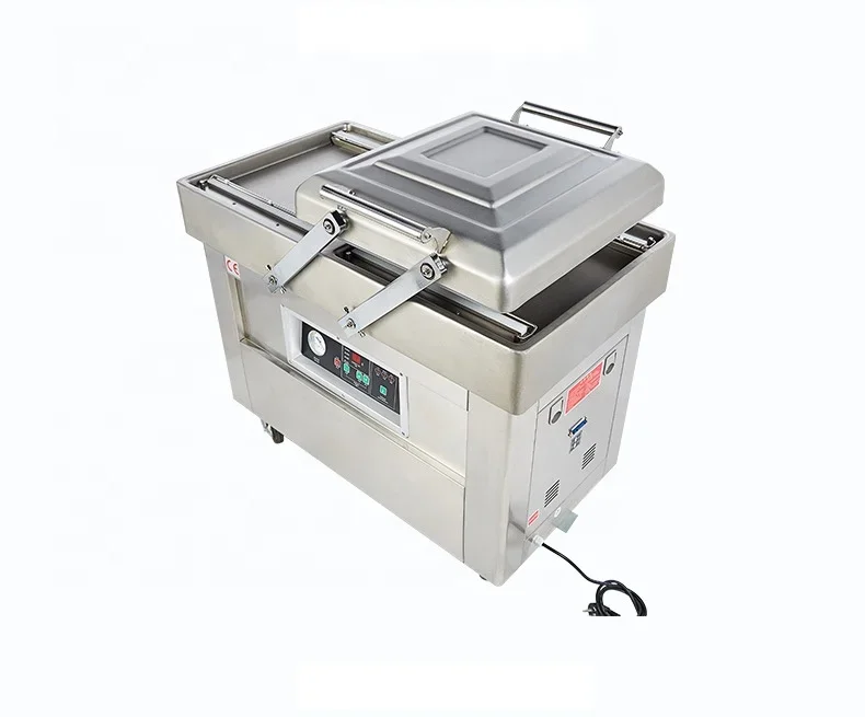 Double Chamber Vacuum Packaging Machine For Seafood Fresh Meat Packing Sealing Machine