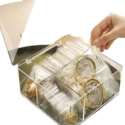 PVC transparent jewelry storage bag, earring jewelry, thickened sealed bag, jewelry, stationery, bracelet, self sealing bag, ant