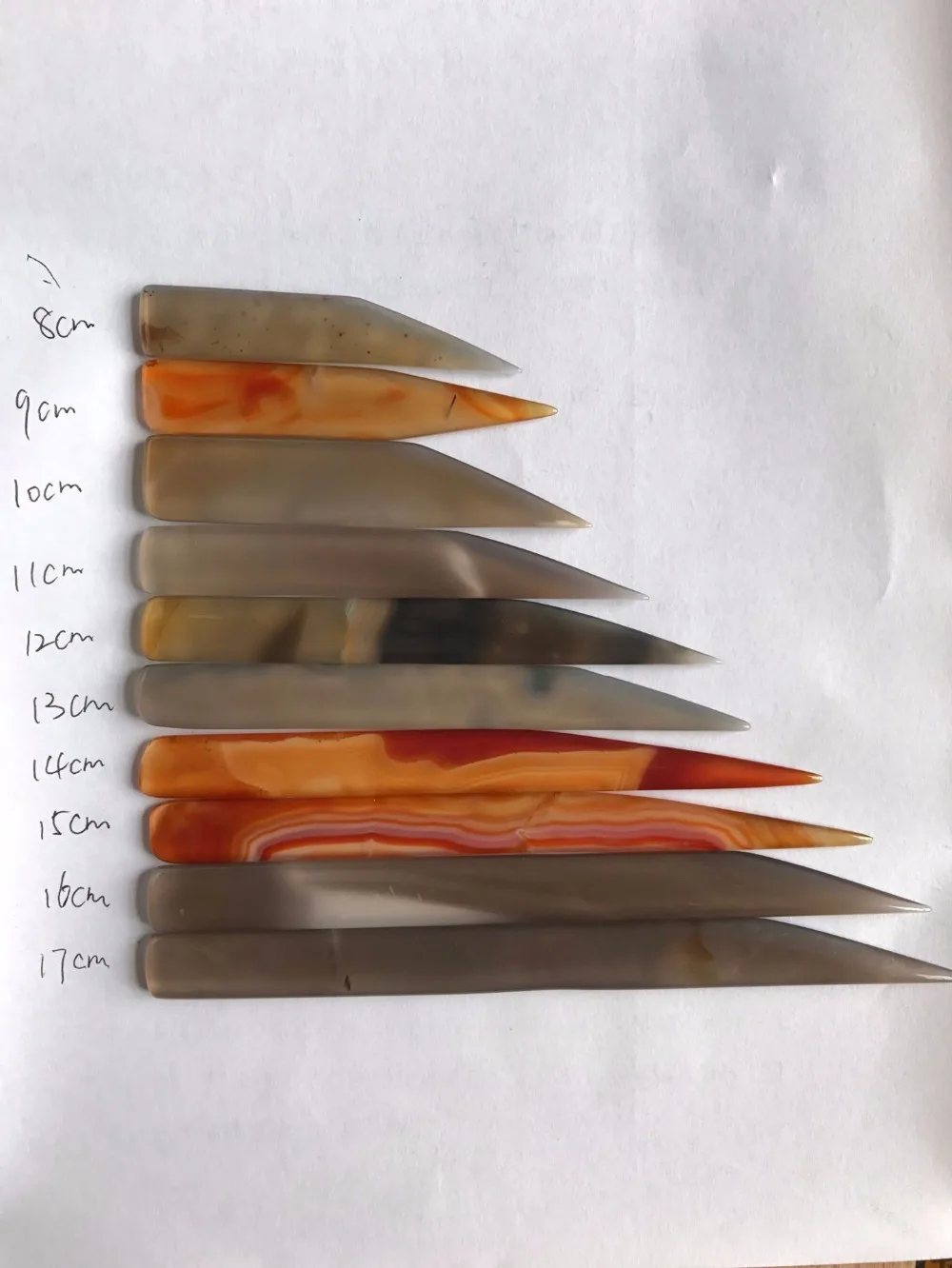 Agate Knife jewelry polishing agate burnisher wit hout handle-knife shape A variety of specifications to choose