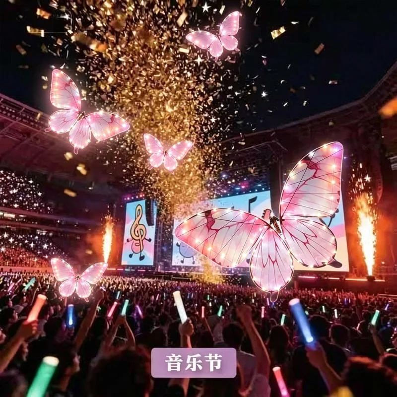 Factory Direct Sales 5th Generation Bionic Remote Control Flapping Wing Butterfly, Light-colored Wings, Wedding Show Simulated