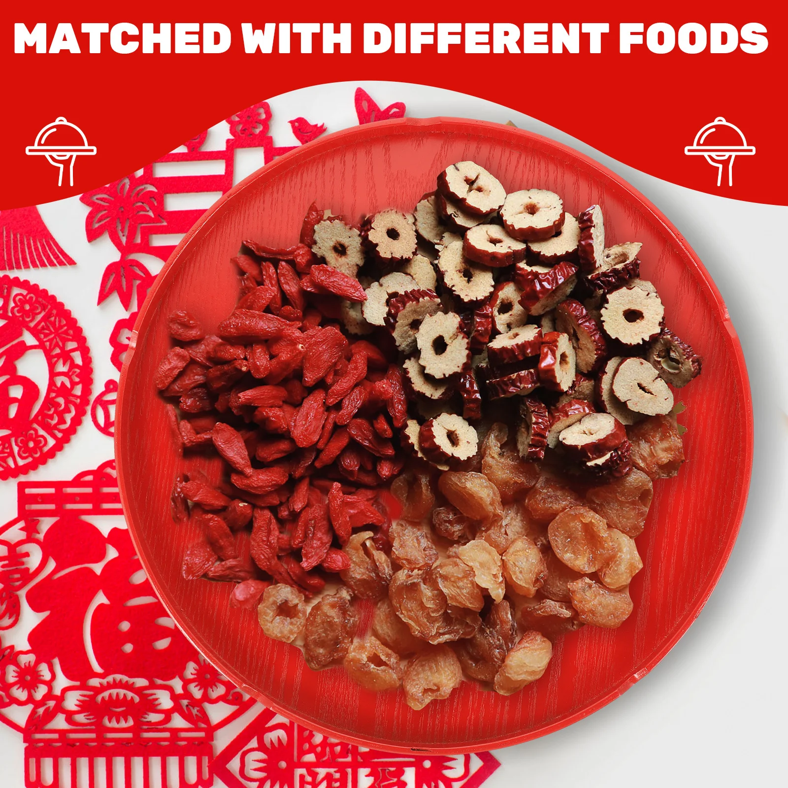 

Wooden Serving Tray Natural Finish For Snacks Fruits Desserts Multipurpose Food Storage Plate Kitchen Tableware Bread