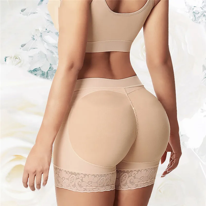 Culotte gainante pour femme, sculptante et rehausseur de fesses, avec rembourrage pour un volume fessier, effet liftant et galbant, à lacets