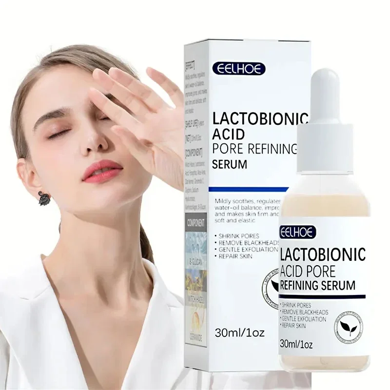 

30ML Lactobionic Acid Pore Facial Serum Firm Moisturizing Essence Liquid Repair Face Pores Beauty Skin Care Korean Cosmetics