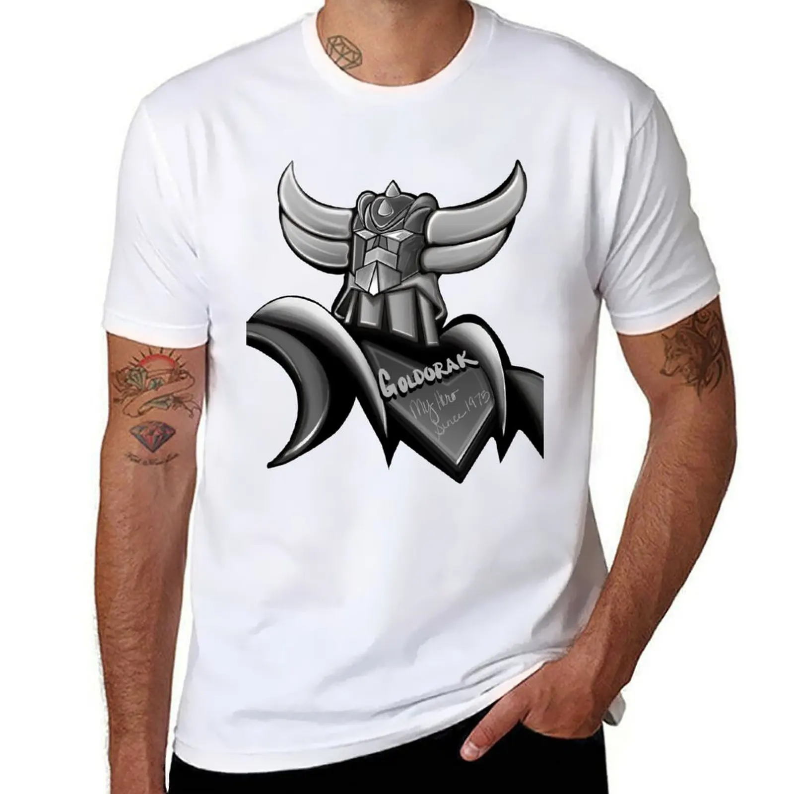 

Футболка Grendizer, Goldorak, UFO Robot, мужская футболка, летние футболки с аниме для мужчин, футболка