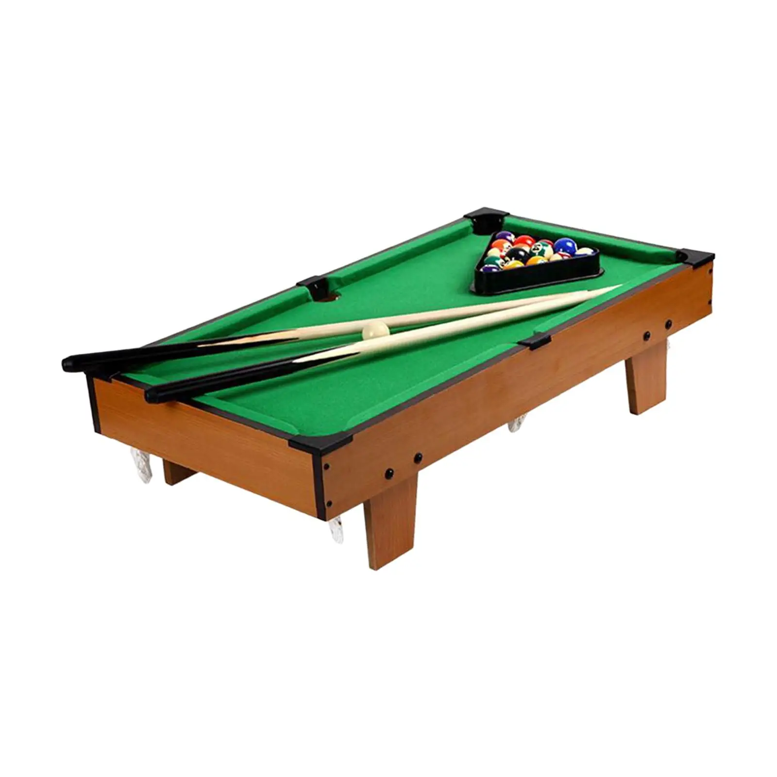 

Durable Pool Table Set Indoor Game Toy Interaction Toys 15 Colorful Balls, 1 Cue Ball Board Games Tabletop Billiards for Bedroom