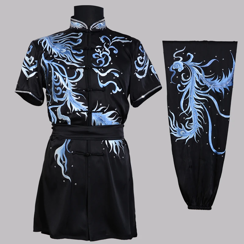 Custom Martial Arts Uniform Kung Fu Suit with Dragon Embroidery Southern Fist Long Fist Reinforced for KungFu Forms Competition