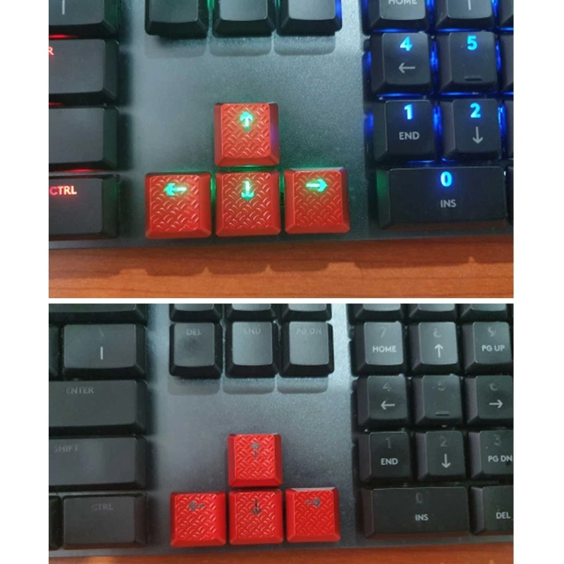 DIY Custom Keyboard Keys 4pcs ABS Backlit GL Tactile Switch Keycap with Texture Non-slip Cover for Logitech G913 G915 G813