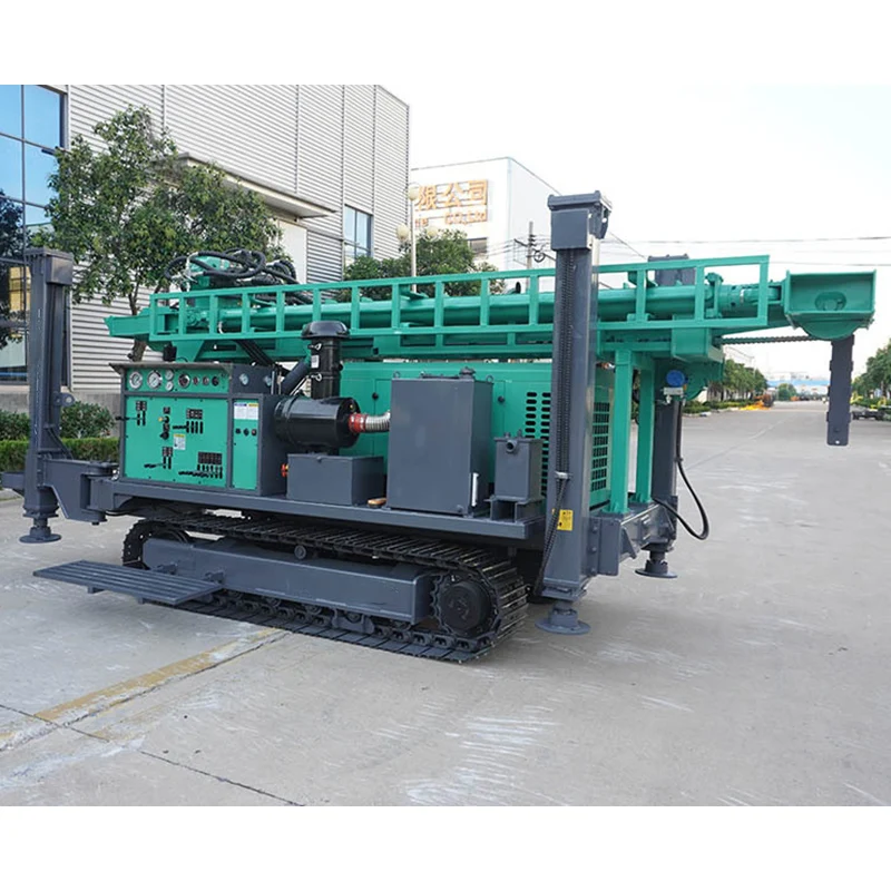 Diesel Dual Purpose Drill Rig 300m Water Air Mud Combination Borehole Drilling Machine Crawler Portable Top Drive