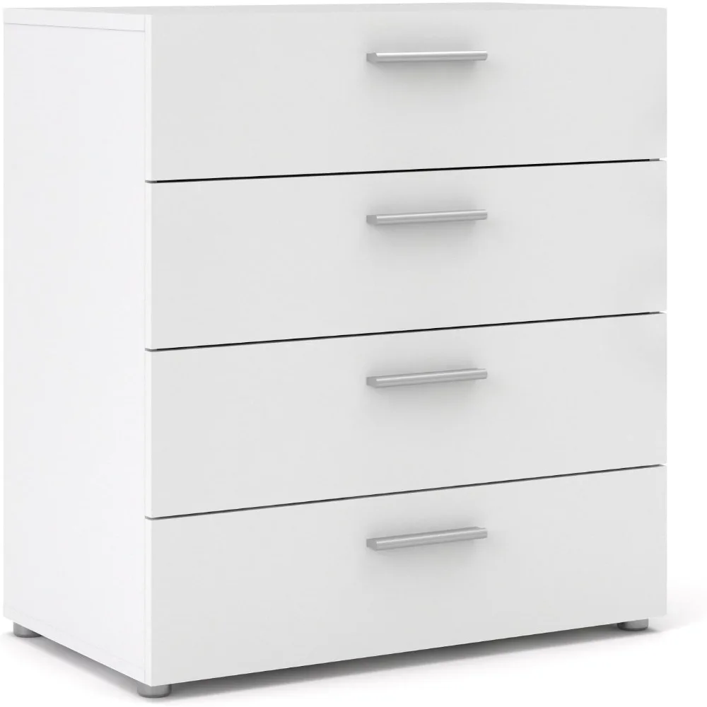 Austin 4 Drawer Chest, White