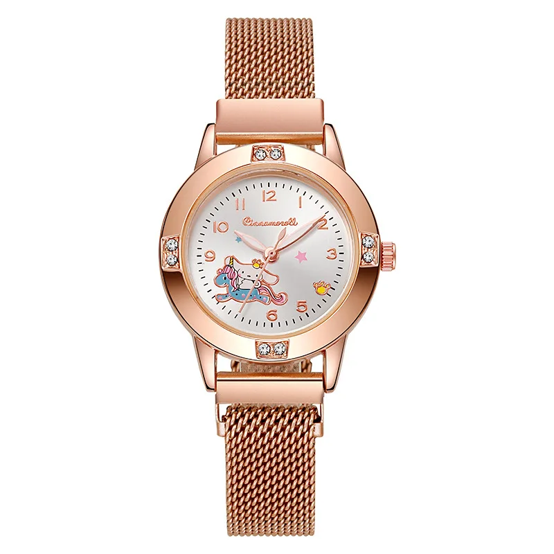 Japanese Cartoon Sanrio Watch Hello Kitty Cinnamoroll Kawaii Girls Fashion Waterproof Quartz Watch Exquisite Gift - view 6