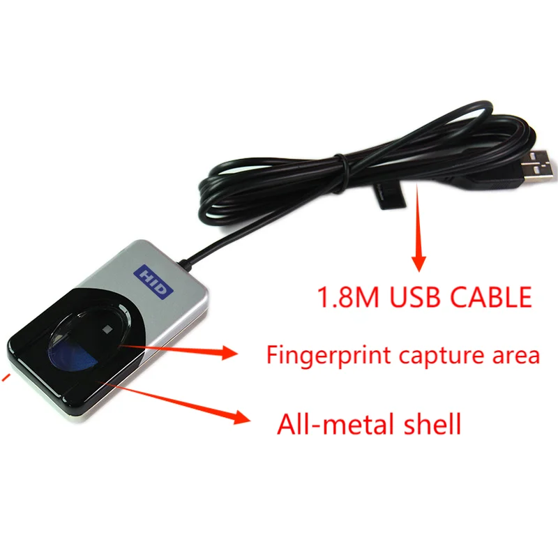 5pcs/lot USB Biometric Fingerprint Scanner Fingerprint Reader DigitalPerson u are u 4500 512dpi Optical Fingerprint Sensor