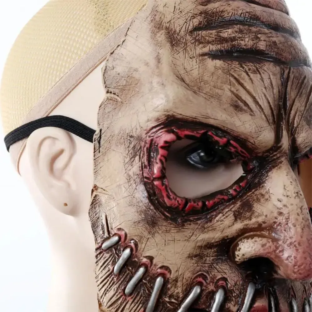 Halloween Party Latex Remark Soft And Comfortable Fun Creativity Weird Ghost Mask Hauntingly Realistic Ghost Mask Ghost Costume image 5