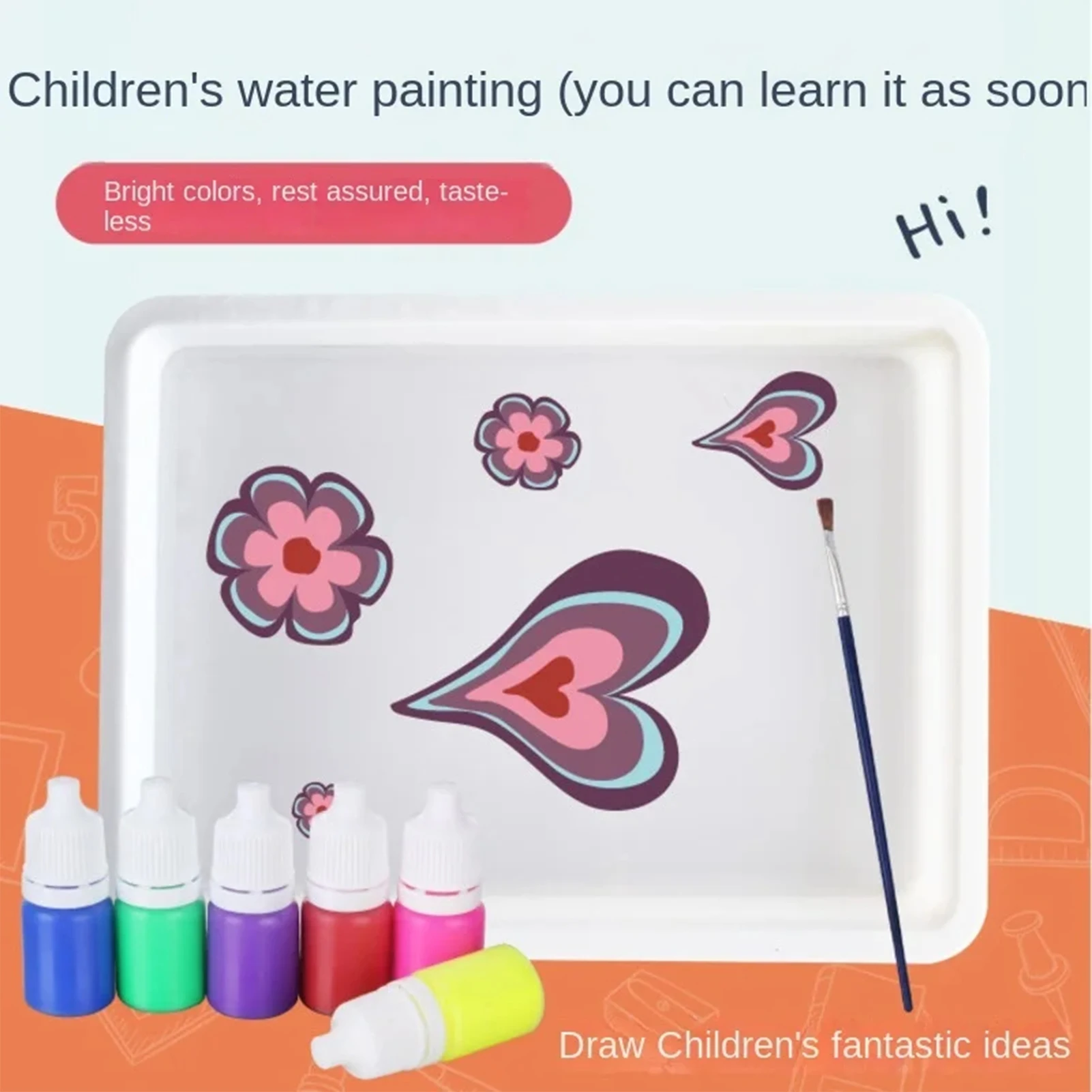 Kids Water-Based Art Paint Toys Environmentally Friendly Kids Art Painting Supplies Great Preschool Gifts for Girls and Boys