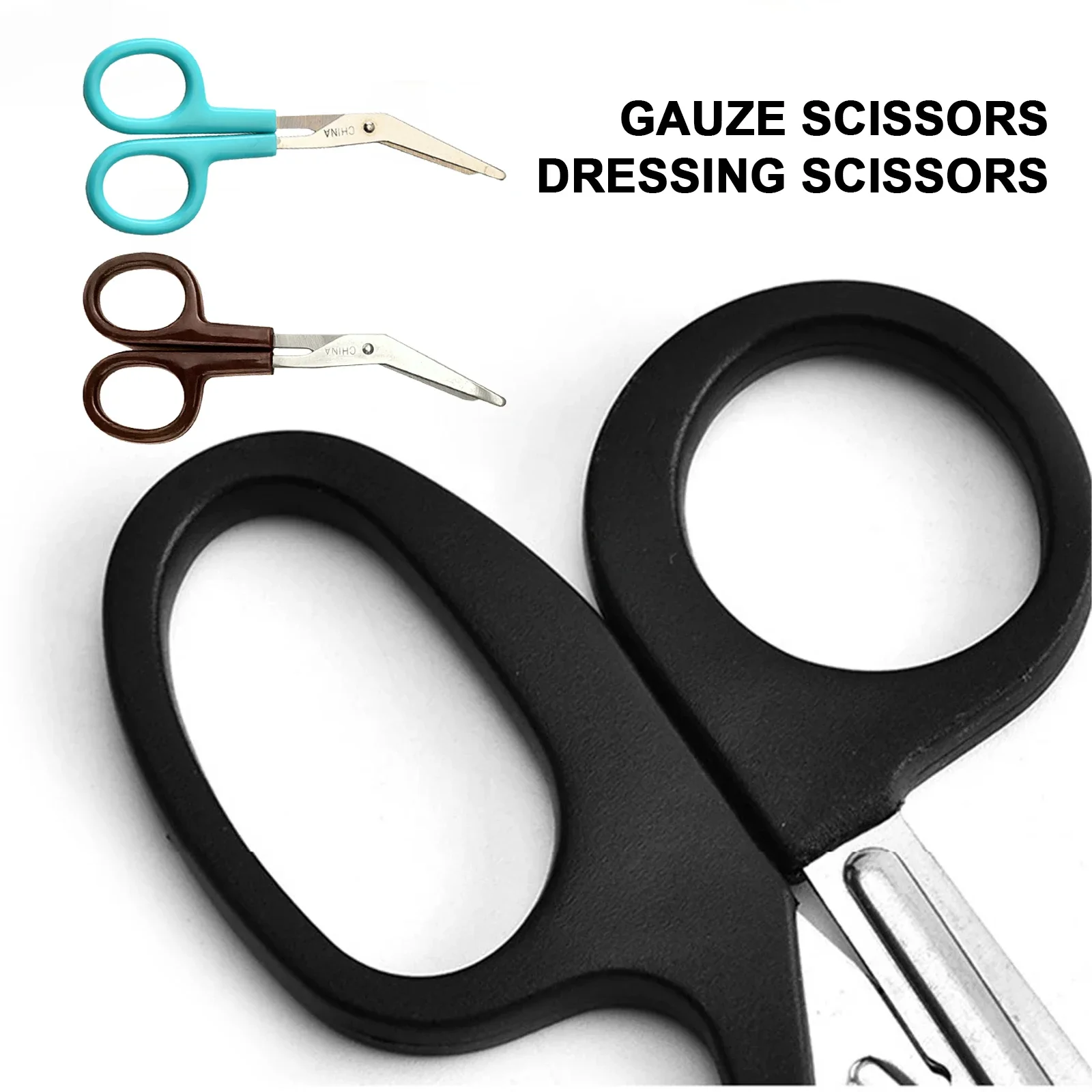 

3 Pcs Gauze Scissor Stoma Scissors Paramedic Wire Cutters Medical Scissor First Aid Kit Scissor Shears Needlework Accessories