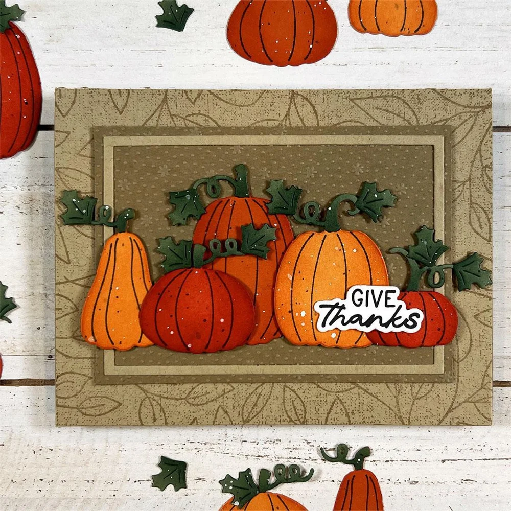 Harvest Hello New Metal Cutting Dies Stamps Scrapbook Diary Decoration Embossing Cut Dies Template DIY Greeting Card Handmade
