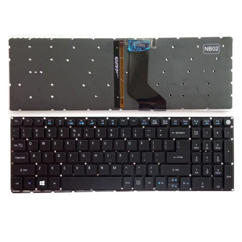 amerykańską klawiaturę Acer Aspire E5-522 E5-532 E5-573 E5-722 E5-772 E5-575 E5-523 S