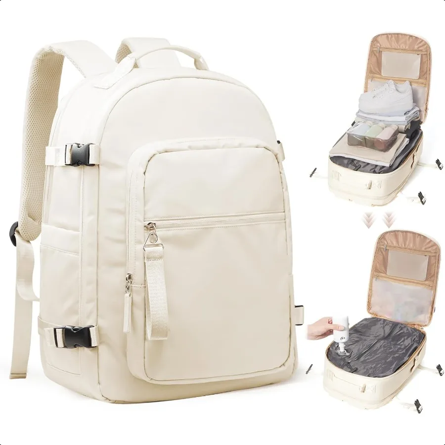 

Vacuum Backpack Travel with Pump Vacpack Backpack with Vacuum Seal Backpacks Traveling Backpacks Vacuum Comprion Air Travel Bag