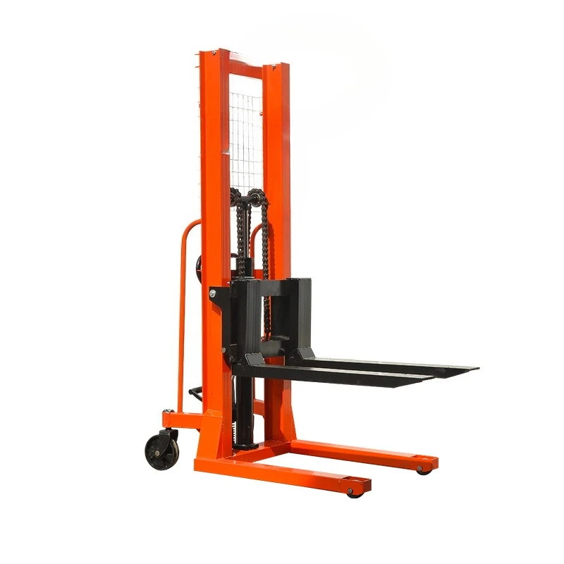 Manual hydraulic stacking truck lifting stacking small handling forklift warehousing loading and unloading manual forklift