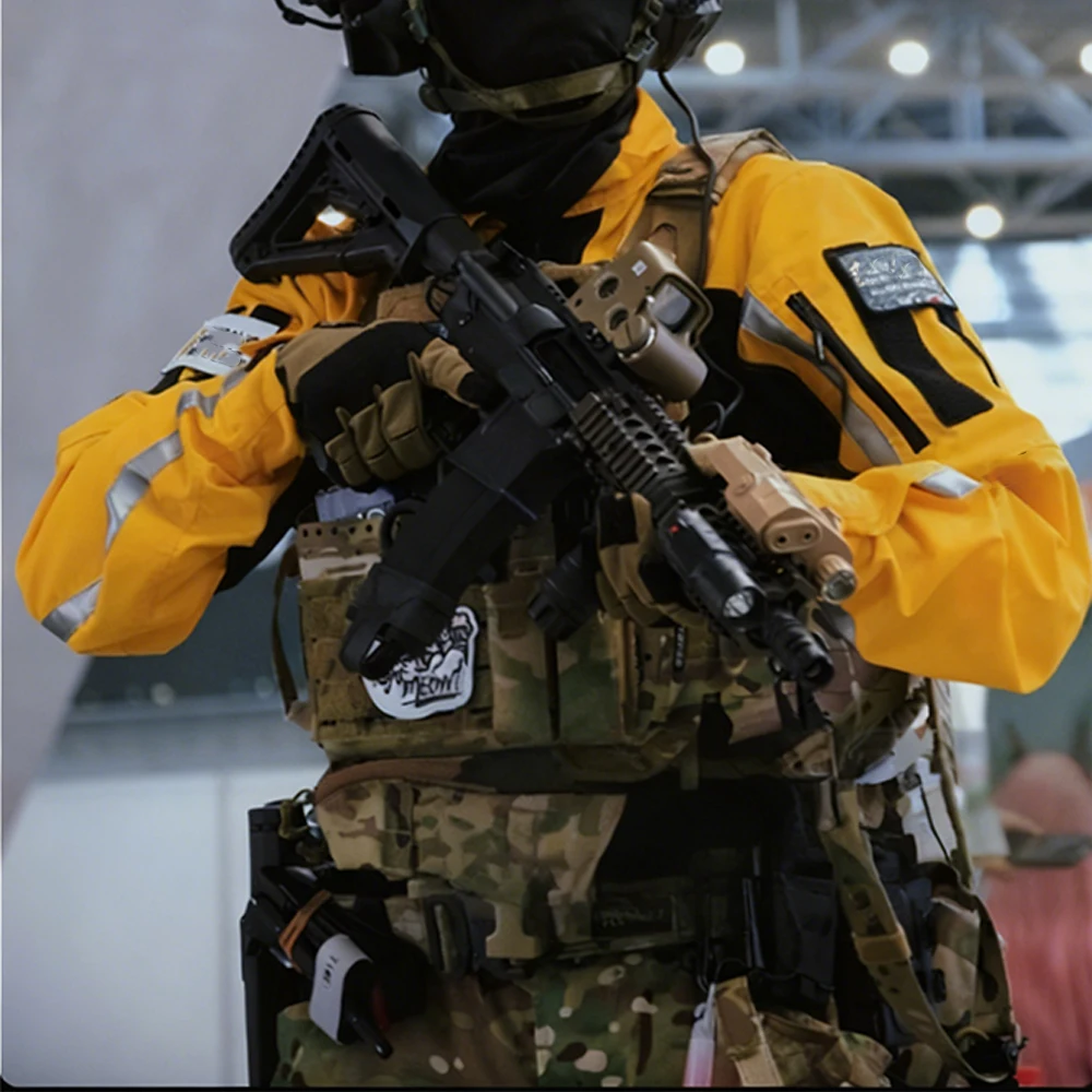 

Tactical Uniform Shirt Airsoft Hunting Long Sleeve Breathable Frog Suits with Reflective Strip for CS Combat Training Rescue