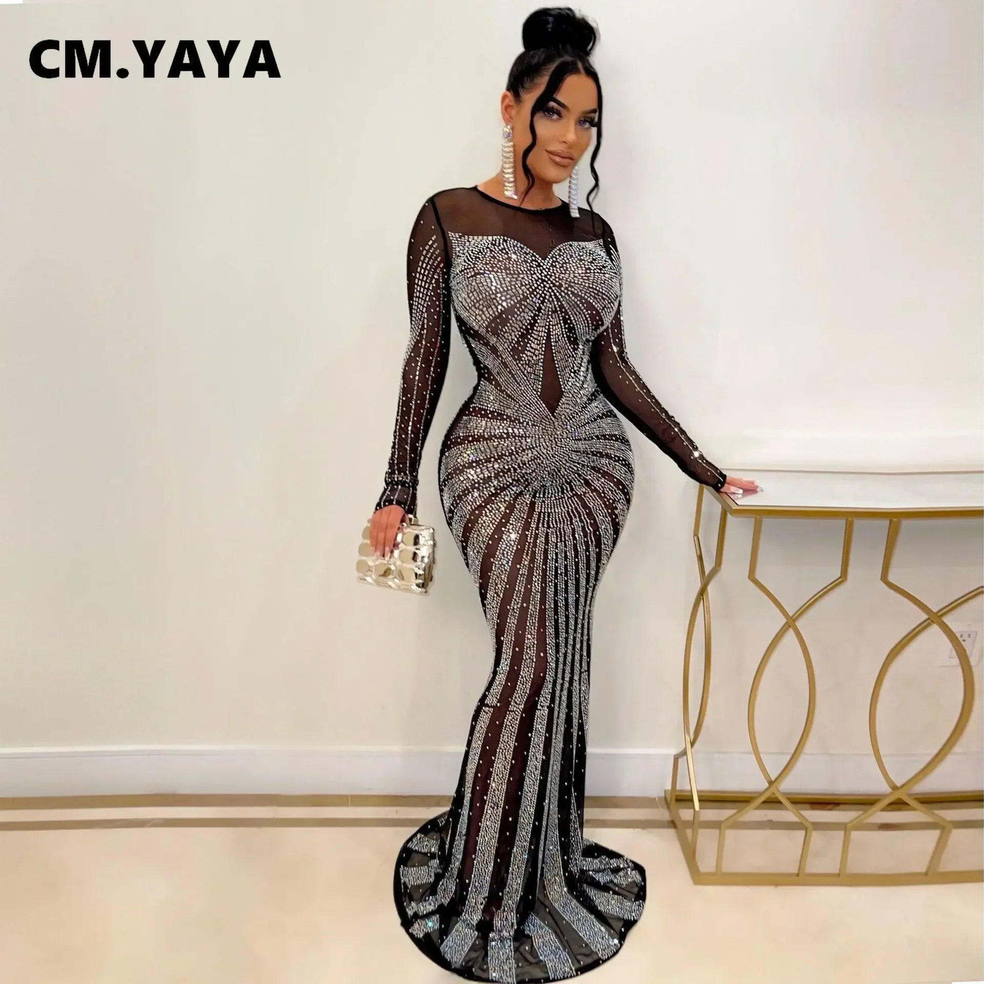 evening dresses dubai mall Glamorous V-neck Off Shoulder Evening Dresses With Slit main image 1