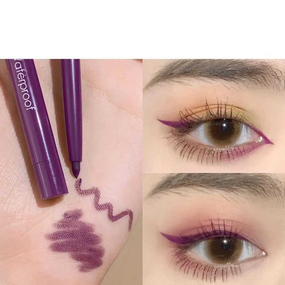 Eyeliner Gel Pencil Matte Lying Silkworm Pen Brown Blooming Black Waterproof Eyes Lasting Eye Pen Liner Quick Drying Makeup K5a9