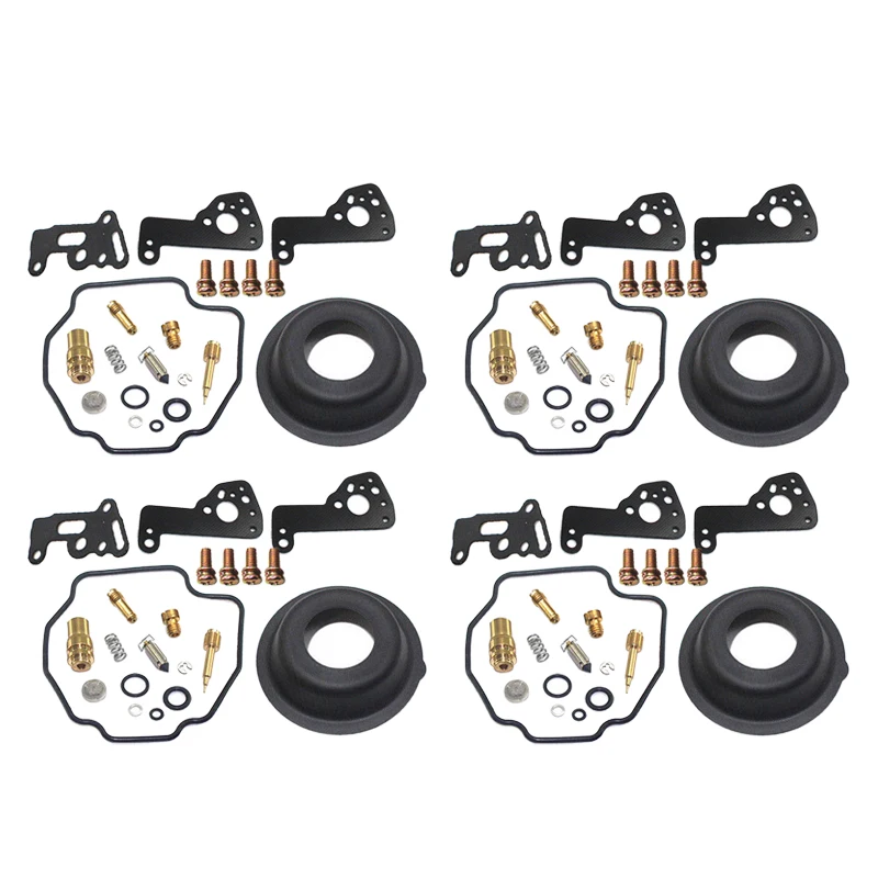 

DWCX 4 Sets Carburetor Repair Rebuild Kit Diaphragm Fit for Yamaha XV500 XV535 XV535S Virago 535 Accessories