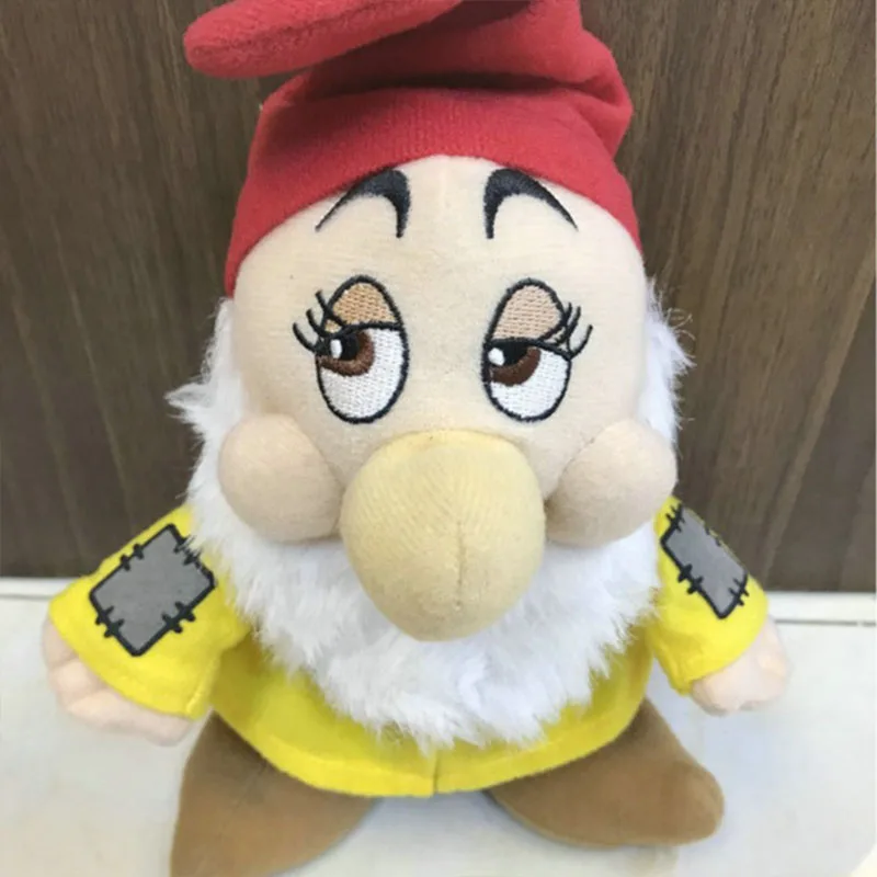 22CM New Plush Stuffed Toy Cute Snow White and Seven Dwarves Cartoon Doll Kawaii Children\'s Doll Birthday Gift Room Decoration