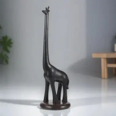 

Giraffe Paper Towel Holder Easy Access Standing Tissue Rack for Kitchen Countertop Bathroom Desk Roll Paper Organizer Stand