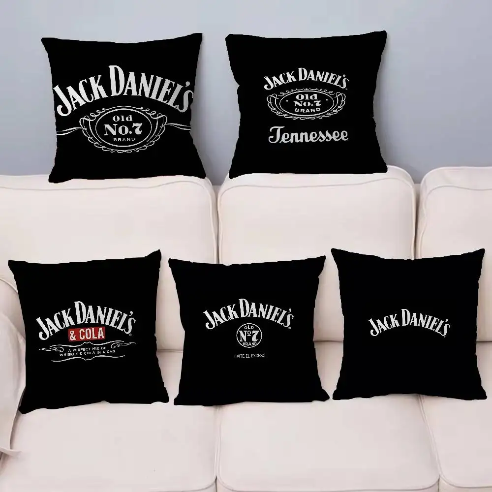 Fundas de almohada J-Jack D-Daniels, ropa de cama para el hogar, funda de almohada decorativa para boda, funda de almohada súper suave