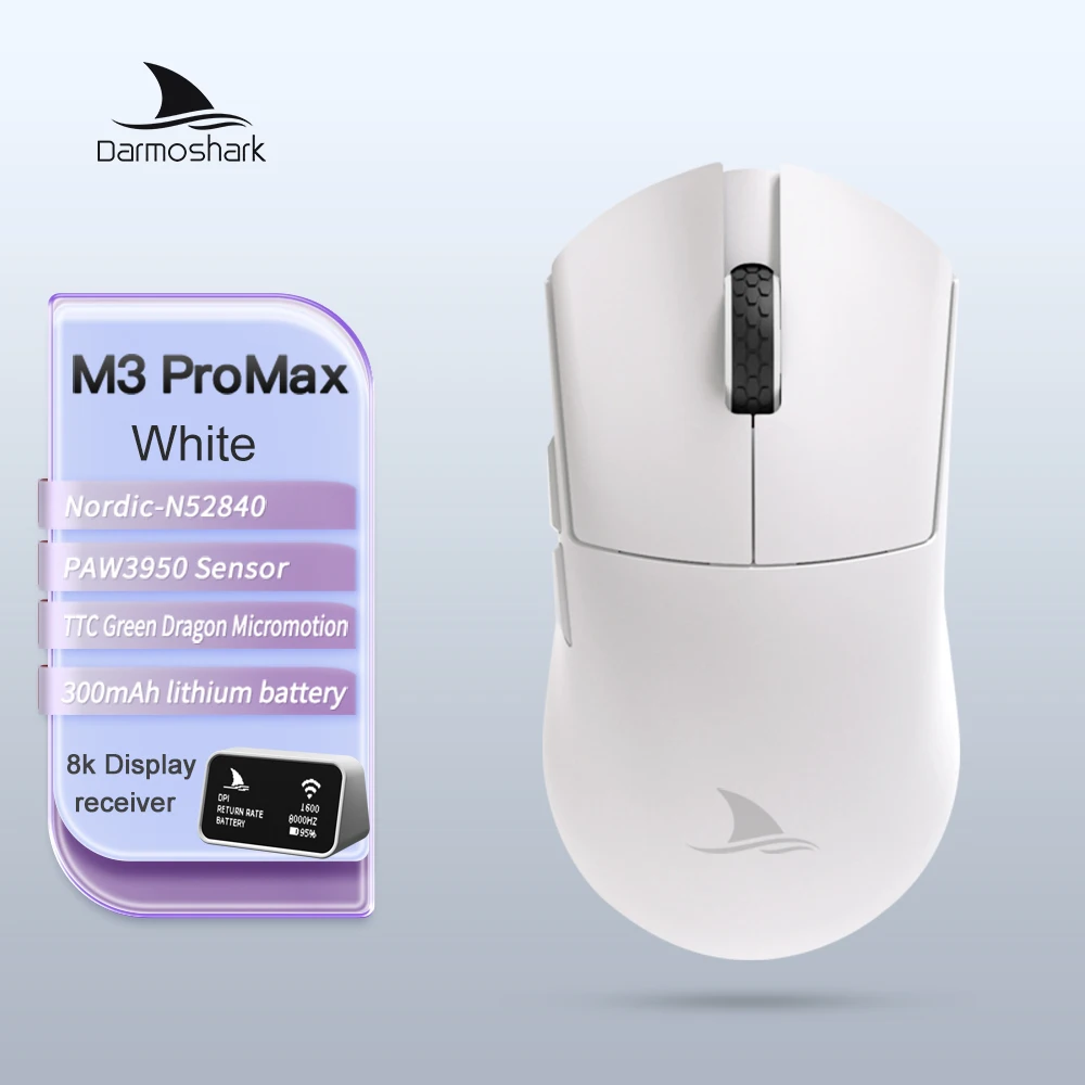 Darmoshark M3Pro ゲーミングマウス 2.4G Bluetooth 26000DPI