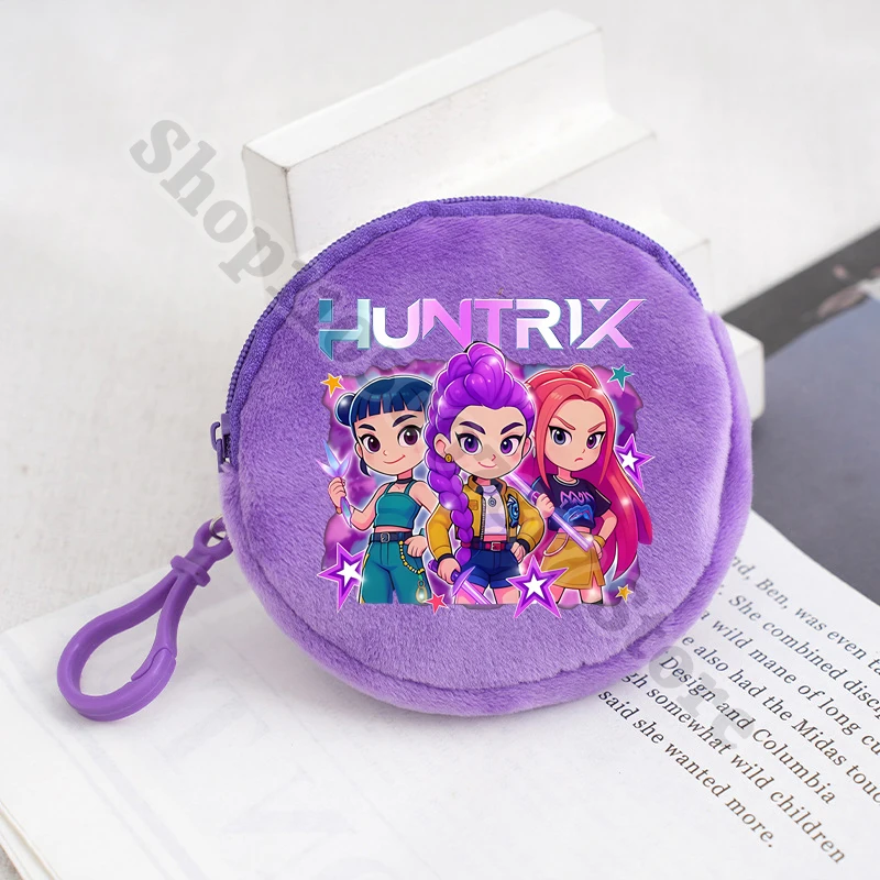 KPop شيطان الصيادين الاطفال لطيف محفظة نسائية للعملات المعدنية الأطفال أنيمي محفظة قطيفة صبي فتاة الكرتون موضة حقيبة المال كيس التخزين هدايا 2025 #6