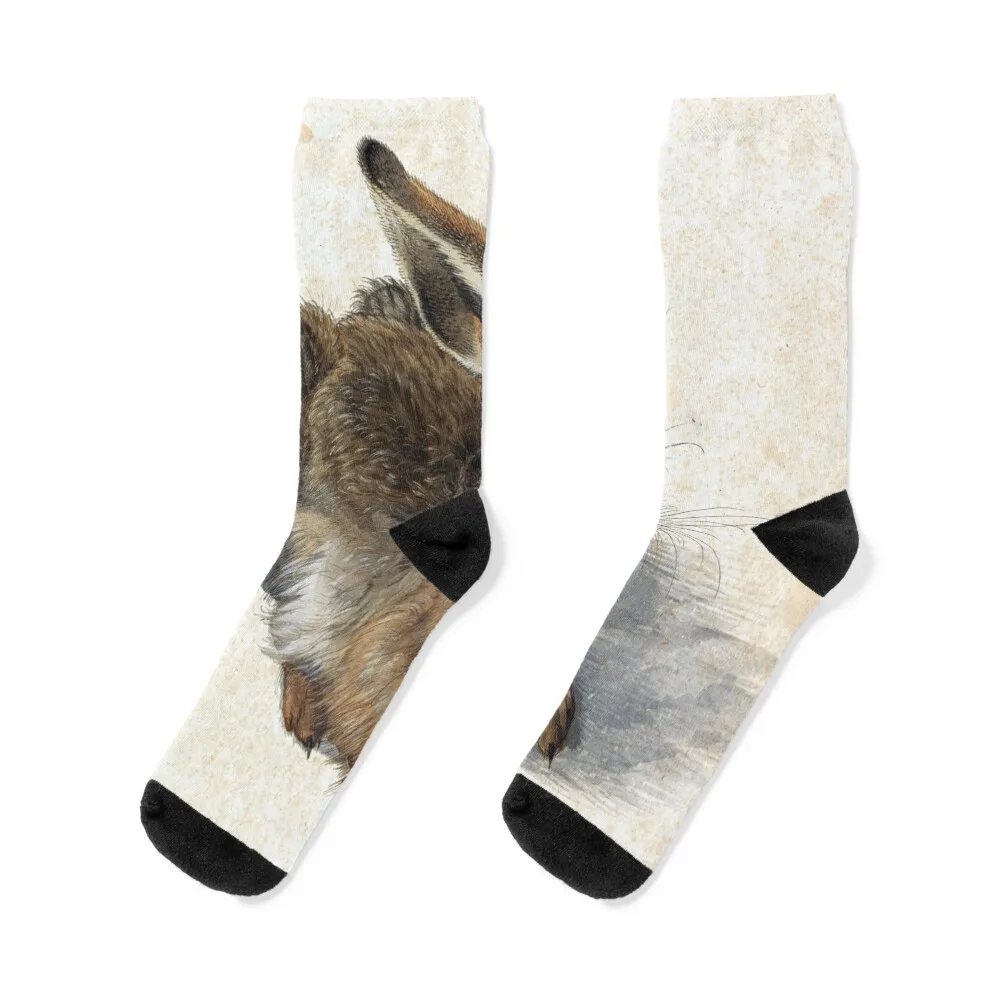 

Albrecht Dürer - Young hare Socks Crossfit hiphop warm winter Soccer Male Socks Women's
