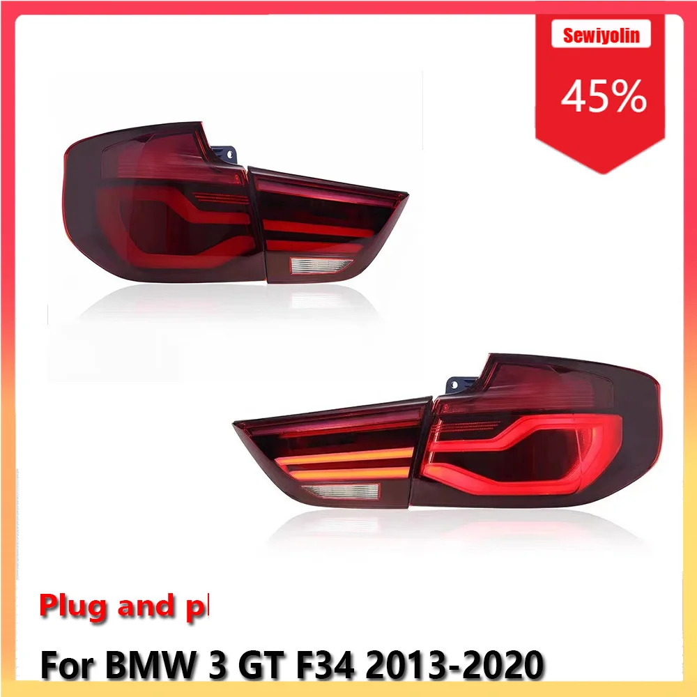 

Car LED Tail Light Accessories For BMW 3 GT F34 2013-2020 Auto Fog DRL Brake Turn Signal Lamp Plug And Play