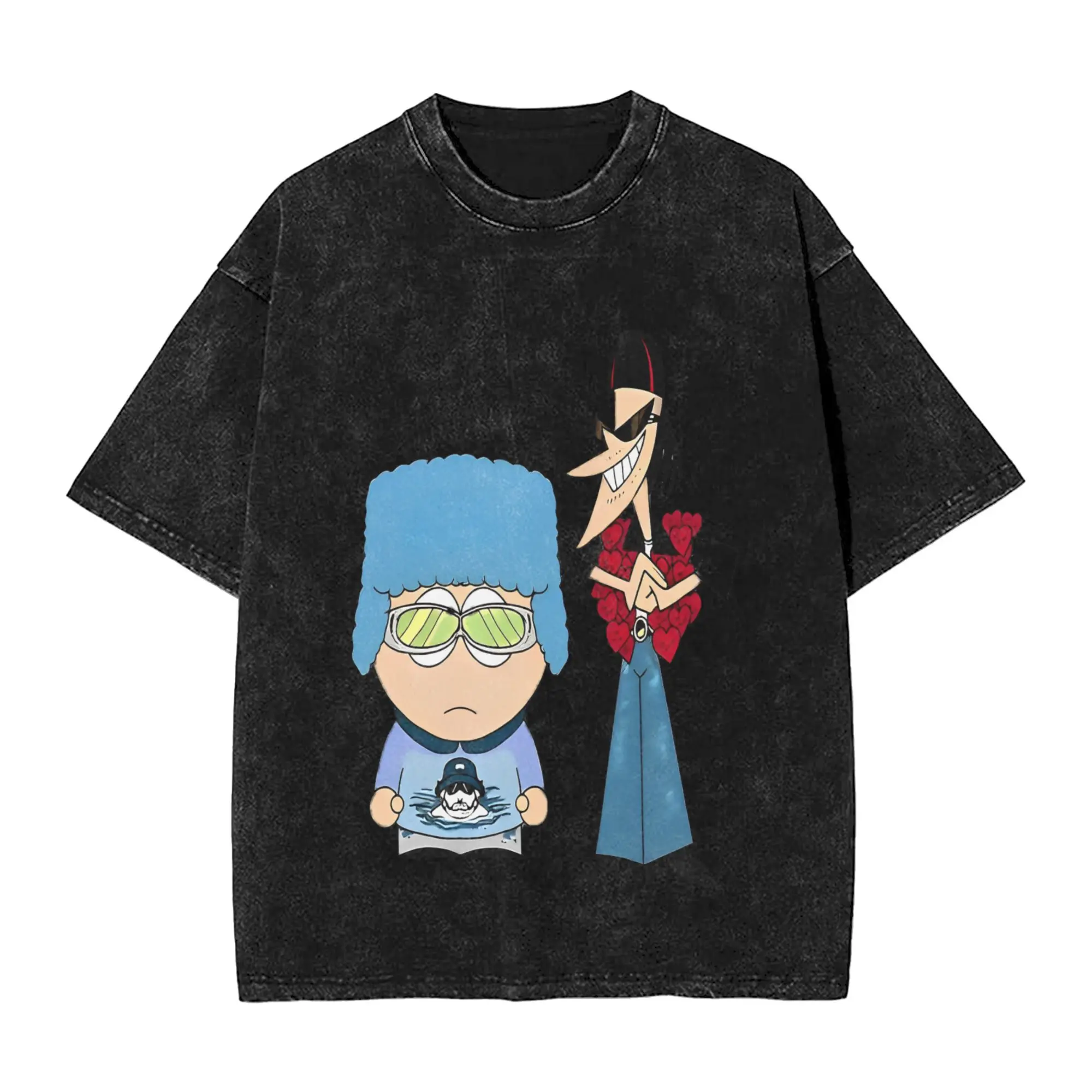 

Couple T-Shirt CA7RIEL & Paco Amoroso Papota Tour Washed T Shirts Novelty Summer Tees Y2K Classic Design Casual Tops Plus Size