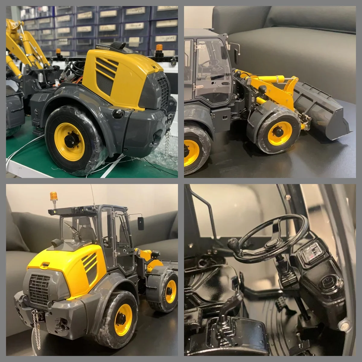

RC Hydraulic Loader 1/14 LESU WA100 AOUE Remote Control Vehicle Truck Machine RTR Motor Hobby Toy Model Gifts for Hobby