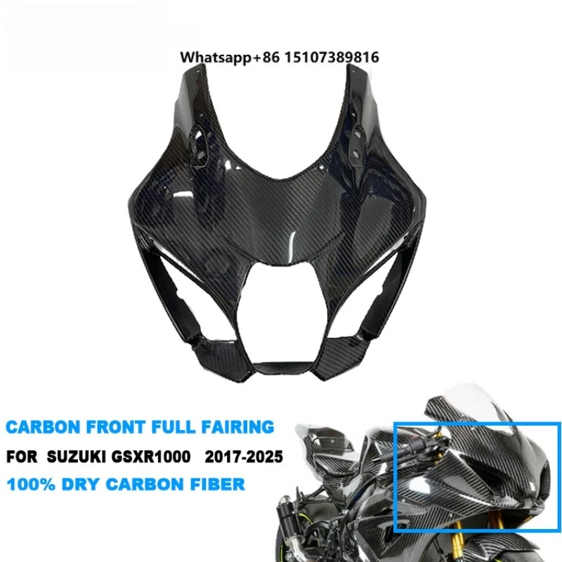 

New Arrive in Stock GSX-R 1000 Carbon Fiber Fairings Motorcycle Front Full Fairing for GSXR1000 2017-2025