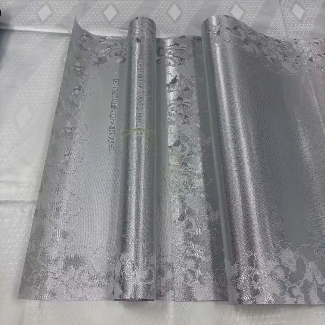 Lenço de Cabeça Gele Ipele Suíço Grand Hayes para Casamento Africano, Turbante Nigeriano para Noiva, 2 Peças, Luxuoso Lenço Cultural Multi Sego