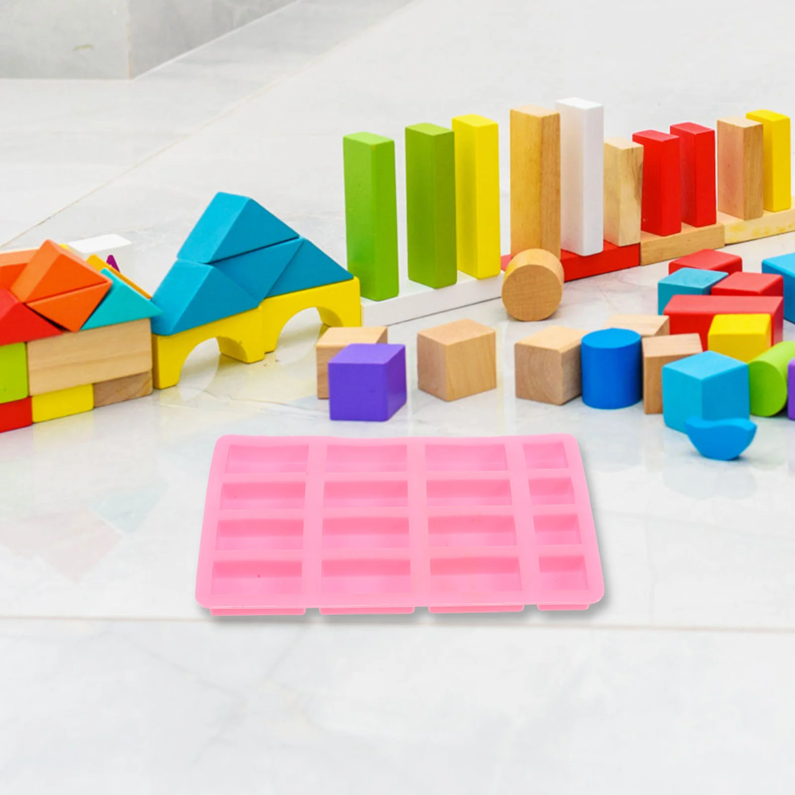 Miniature Brick Making Mold for Sand Table Crafts Random Color Easy Demoulding Clean Mini Landscape Building Accessories