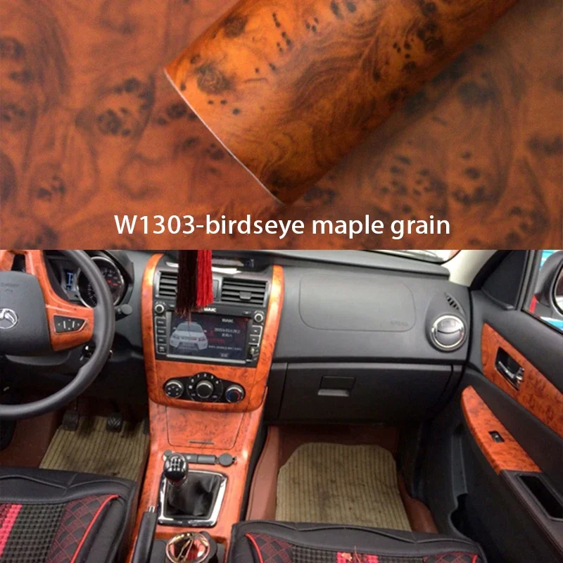 3D Car Stickers 30*100cm Wood Grain Car Wrap Film Decals for BMW E90 F30 F10 Audi A3 A6 C5 C6 Opel Insignia Alfa Romeo Ssangyong