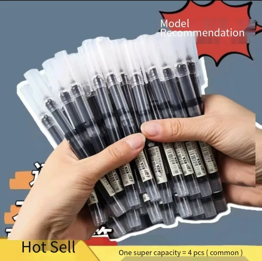 

Ручка-роллер White Dot 007 с прямой подачей чернил, 0,5 мм, быстросохнущая, черная, минималистичная, большой емкости, для студентов и офиса