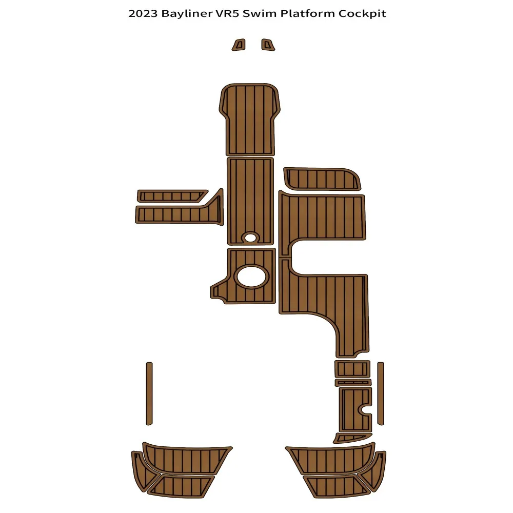 

2023 Bayliner VR5 плавательная платформа кабина лодка EVA искусственный пенопласт Тиковый напольный коврик Seadek маринемат Gatorstep стильный самоклеящийся