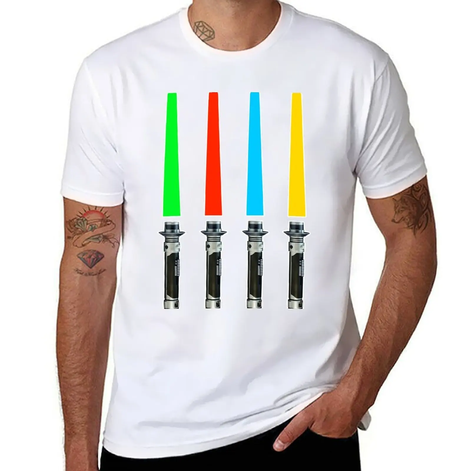 

lightsaber T-Shirt t shirts for man graphic vintage t shirts for man graphic funny T-Shirt