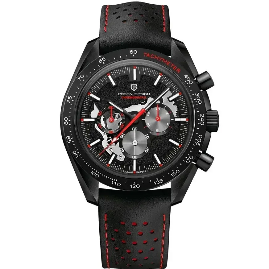 PAGANI DESIGN-reloj analógico de cuarzo para hombre, nuevo accesorio de pulsera resistente al agua con cronógrafo AR, cristal de zafiro, vk63, 2023