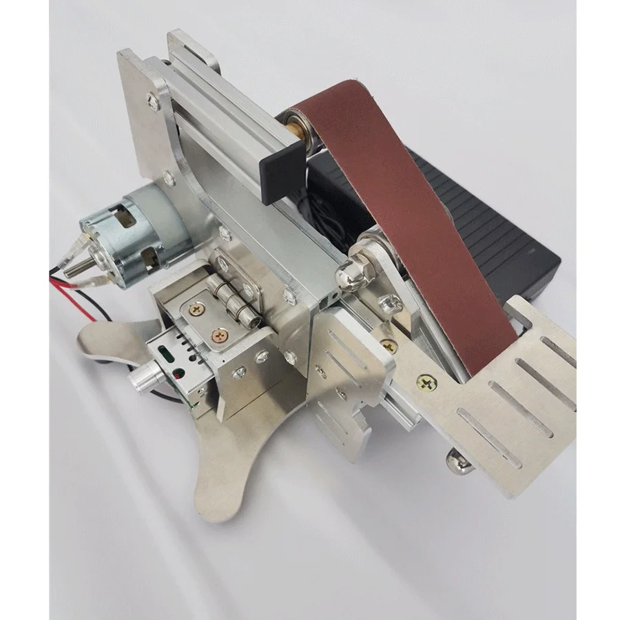 533x30mm multi-função mini micro lixadeira moagem elétrica pequena lixadeira de cinto diy bancada suporte casa faca afiar máquina