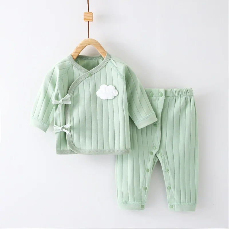 0-6M Baby Newborn Sets For Girls Boys Spring Infant Baby Boy Girl Set Casual Clothes For Girl Long Sleeve T Shirt Pants Suits